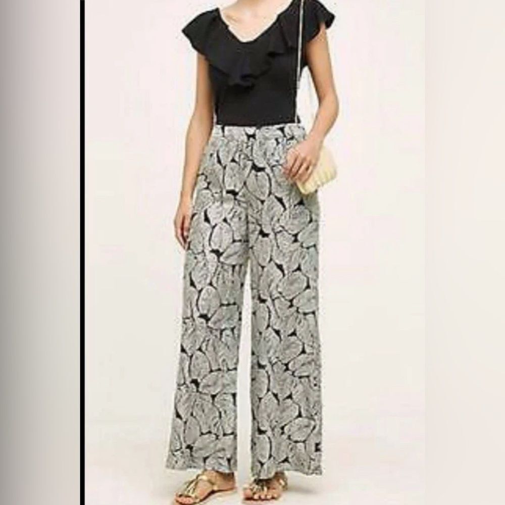 Anthropologie Elevenses Wide Legged Palazzo Pant, Size S
